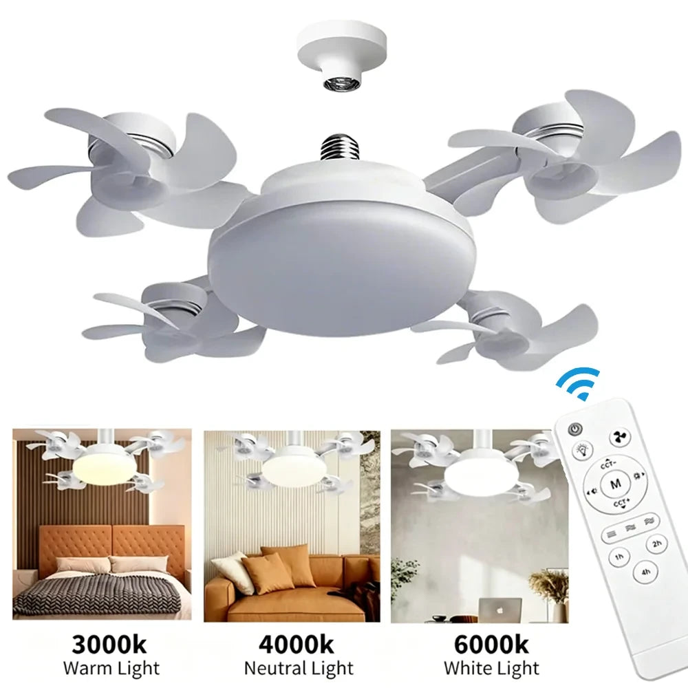 Aerolight drone socket Ceiling Fan and Light