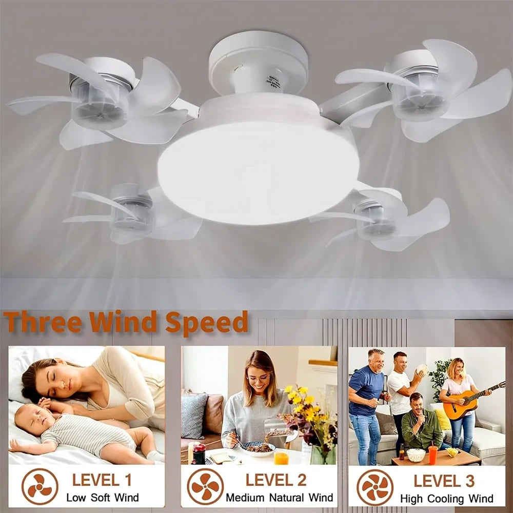 Aerolight drone socket Ceiling Fan and Light